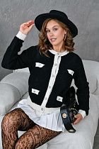 Кофта Karon 8303 black - делук