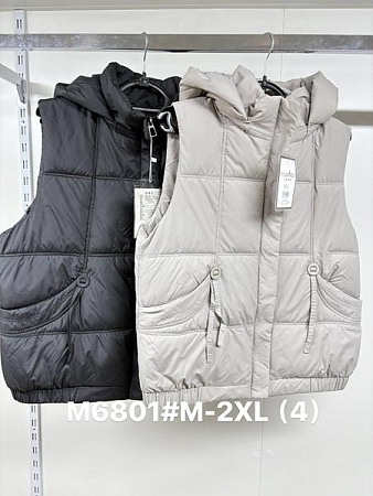 Жилетка Jacket M6801 black - делук