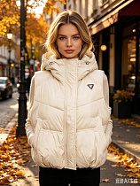 Жилетка Jacket M8010 beige - делук