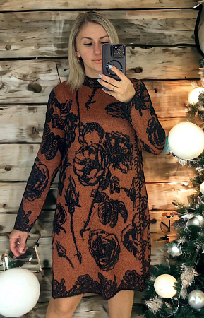 Платье Levisha 26280 brown - делук