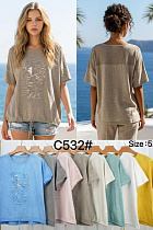 Футболка Kaffir Lily C532 l.beige - делук