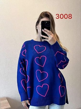 Свитер Fsn 3008 blue - делук
