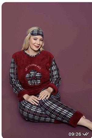 Пижама Homewear HW8 wine - делук