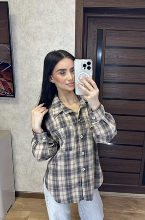 Рубашка Valentina 6 beige - делук