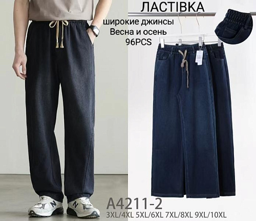 Джинсы Kenalin 4211-2 black - делук