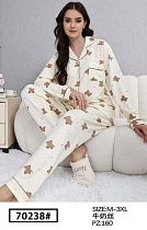 Пижама Brilliant 70238 white - делук