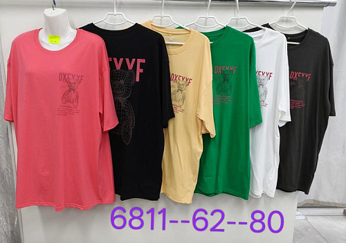 Футболка Xie 6811 mix - делук
