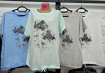 Футболка Style Nadezhda 7817 l.blue - делук