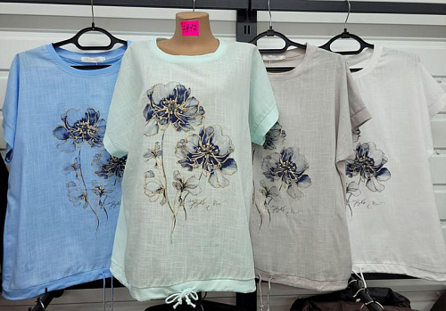 Футболка Style Nadezhda 7817 l.blue - делук