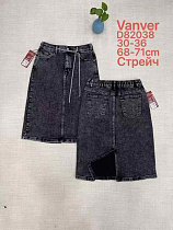 Юбка Vanver D82038 black - делук