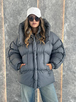 Пуховик Trend 3520 grey - делук