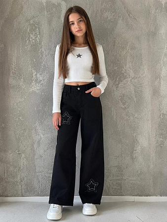 Джинсы Miki Maki MM1373 black - делук