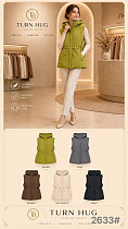 Жилетка Oukali 2633 brown - делук