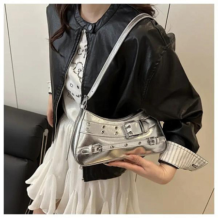 Сумка Fashion Bag D9859-2 silver - делук