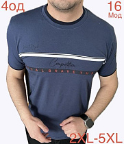 Футболка Надийка ND1217-16 blue - делук