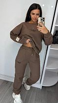 Костюм Спорт Lora LR378 brown - делук
