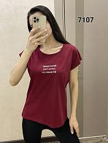 Футболка Fsn 7107 wine - делук