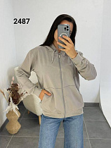 Кофта Спорт Fsn 2487 grey - делук