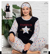 Пижама 4 Seasons 8009 black - делук