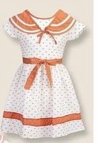 Платье Baby Boom 2401 white-orange - делук
