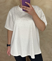 Футболка Levisha 26002 white - делук