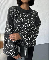 Свитер Lora LR833 d.grey - делук