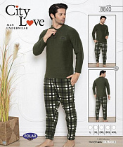 Пижама Romeo Life 8840 khaki - делук