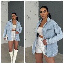 Рубашка Lady N 491 l.blue - делук