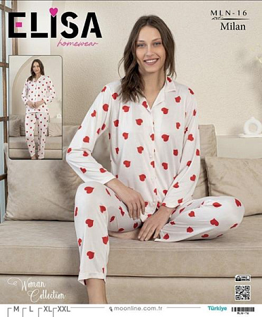Пижама 4 Seasons MLN16 white - делук