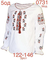 Вышиванка Надийка ND878-0731 white - делук