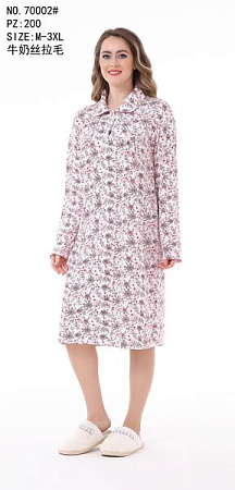 Ночнушка Romeo Life 70002 white-pink - делук