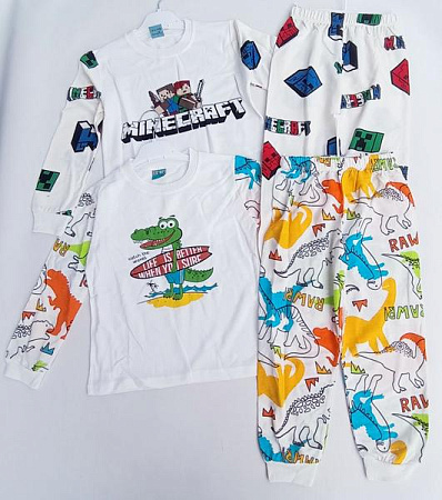 Пижама Meloria 1005-2 white-navy - делук