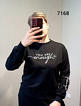 Свитер Fsn 7168 black - делук