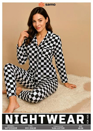 Пижама Samo 31550 black - делук