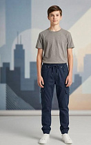 Джинсы Mmz M1588 navy - делук