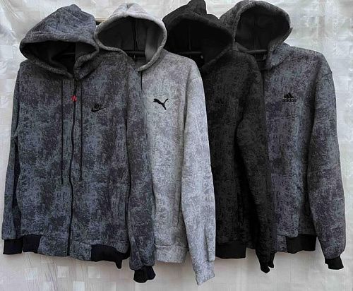Кофта Спорт Shon S1266 l.grey - делук