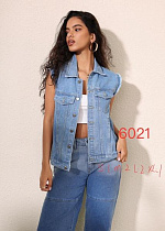 Жилетка Newjeans 6021 l.blue - делук