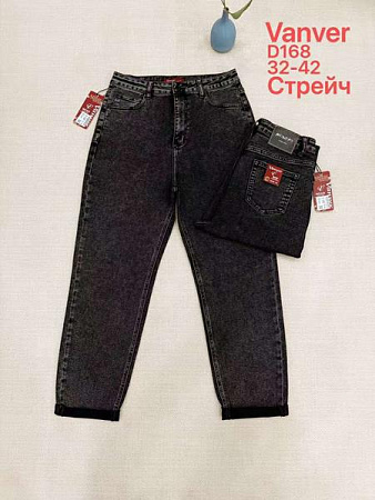 Джинсы Vanver D168 d.grey - делук