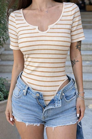 Боди Arina 1589 beige - делук