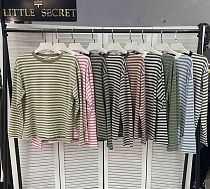 Свитер Little Secret 1589 khaki-white - делук