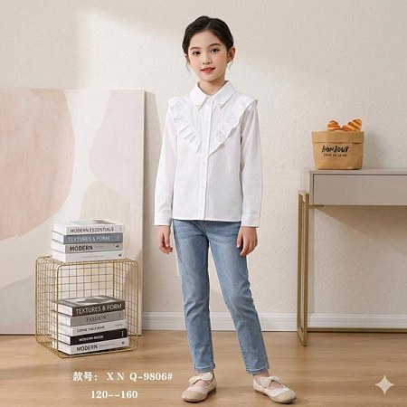 Блузка Фунтик 9806 white - делук