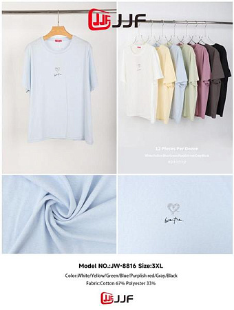 Футболка Jjf 8816 mix - делук