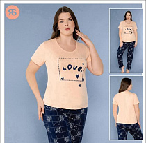 Пижама Trikotag 6871 beige - делук