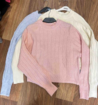 Свитер Lora LR1047 white - делук