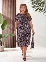 Платье Romeo Life 851 black-pink - делук