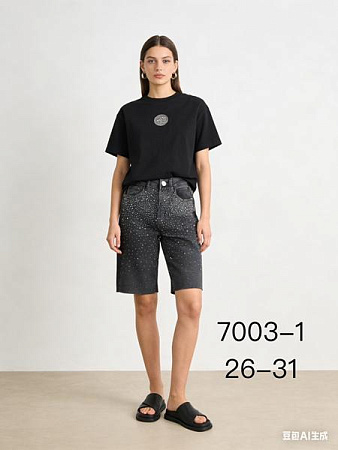 Шорты Newjeans 7003-1 d.grey - делук