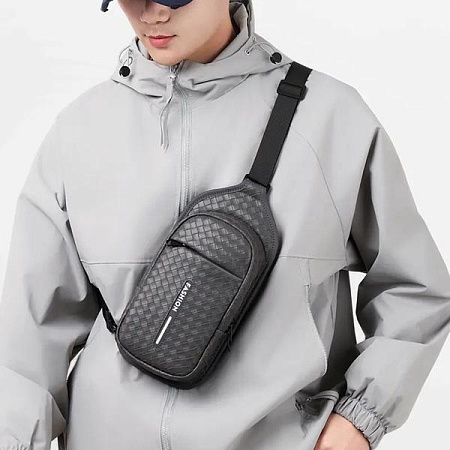 Бананка Fashion Bag 8008-2 grey - делук