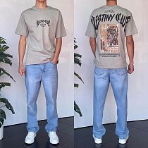 Футболка Three Black 2170 grey - делук