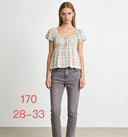 Джинсы Newjeans 170 l.grey - делук
