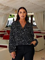 Блузка Loren 746 black-white - делук